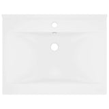 Vidaxx Waschbecken mit Hahnloch 60x46 cm Keramik mattweiß