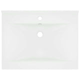 Vidaxx Waschbecken mit Hahnloch 60x46 cm Keramik mattweiß