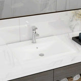 Vidaxx Waschbecken mit Hahnloch 60x46 cm Keramik mattweiß