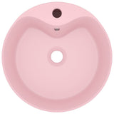 VIDAXL WASHBAIN mit Landung 36x13 cm Keramik Sole Pink