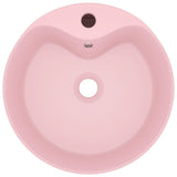 VIDAXL WASHBAIN mit Landung 36x13 cm Keramik Sole Pink
