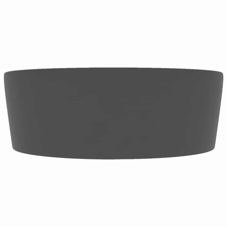 Vidaxl -Waschbecken mit Landung 36x13 cm Keramik Matt Dunkelgrau