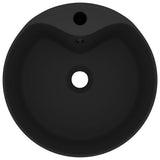 Vidaxl -Waschbecken mit Landung 36x13 cm Keramikmattschwarz