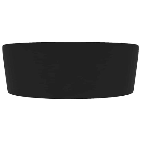 Vidaxl -Waschbecken mit Landung 36x13 cm Keramikmattschwarz
