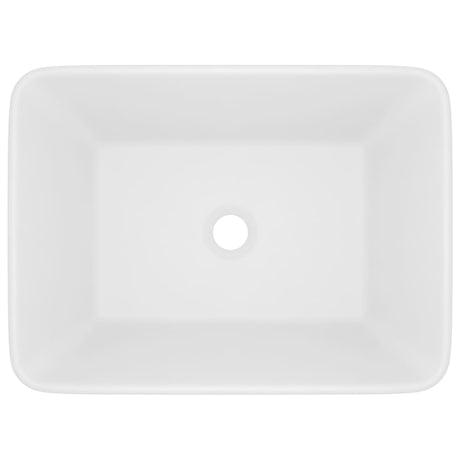 VIDAXL WASHBAIN 41X30X12 CM Keramikmatte Weiß