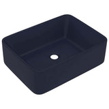 VIDAXL WASHBAIN 41X30X12 CM Keramikmatte dunkelblau