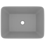 VIDAXL WASHBAIN 41X30X12 CM Keramik Matt Hellgrau