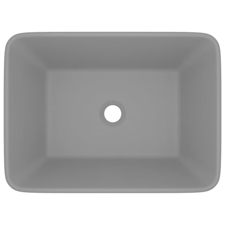 VIDAXL WASHBAIN 41X30X12 CM Keramik Matt Hellgrau