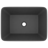 VIDAXL WASHBAIN 41X30X12 CM Keramik Matt Dunkelgrau