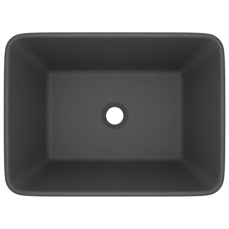 VIDAXL WASHBAIN 41X30X12 CM Keramik Matt Dunkelgrau