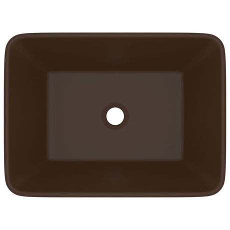 VIDAXL WASHBAIN 41X30X12 CM Keramik Matt Dunkelbraun