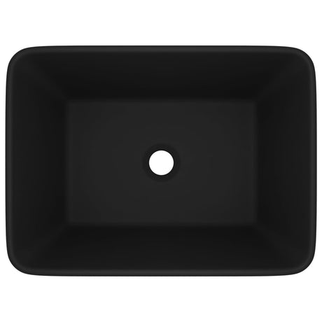 VIDAXL WASHBAIN 41x30x12 cm Keramikmattschwarz