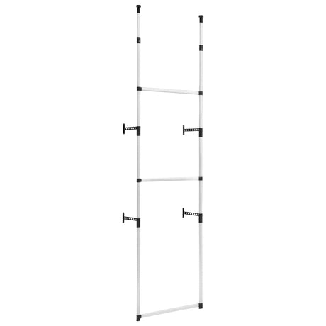 Vidaxl kledingkastsysteem met stangen telescopisch aluminium