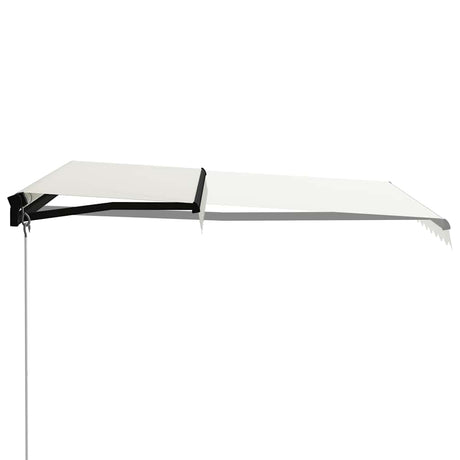 Vidaxx Markise manuell ausziehbar mit LED 300x250 cm Creme