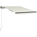Vidaxl luifel mit Windsensor und LED 300x250 cm Creme leitbar