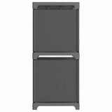 Vidaxl kast met 5 vakken 103x30x72,5 cm stof grijs