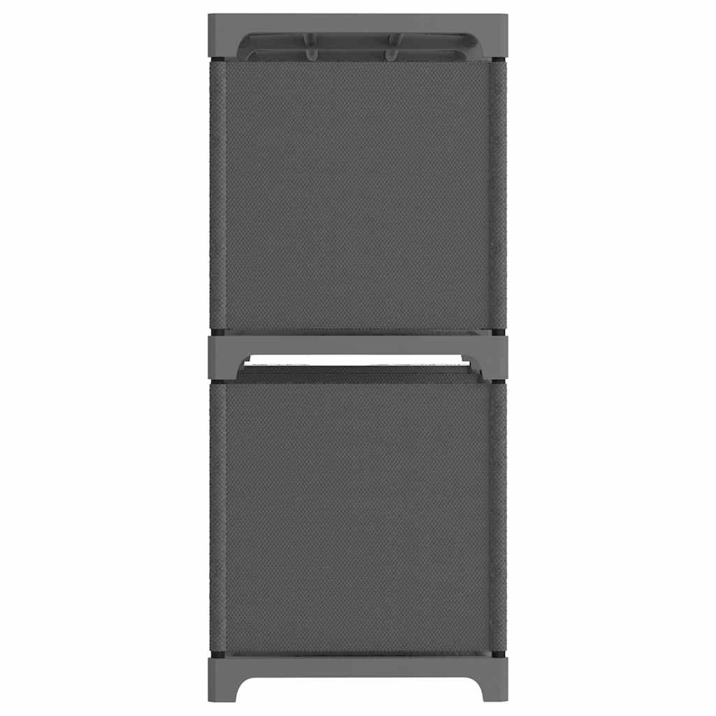 Vidaxl kast met 6 vakken 103x30x72,5 cm stof grijs