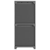 Vidaxl kast met 6 vakken met boxen 103x30x72,5 cm stof grijs