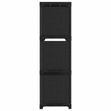 Vidaxl kast met 9 vakken 103x30x107,5 cm stof zwart