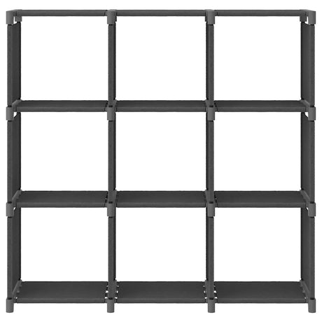 Vidaxl kast met 9 vakken 103x30x107,5 cm stof grijs