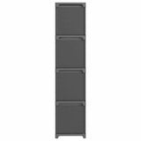 Vidaxl kast met 12 vakken met boxen 103x30x141 cm stof grijs