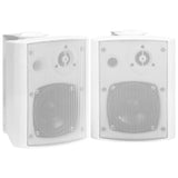 Vidaxl Stereoluidlautsprecher Wand -montiert 2 St 80 W Weiß