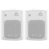 Vidaxl Stereoluidlautsprecher Wandmontage 2 ST 120 W Weiß