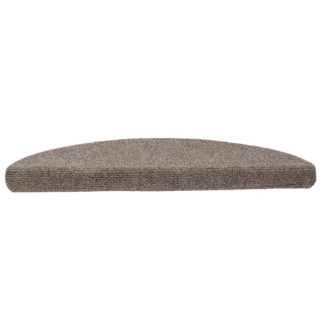 Vidaxl Treppenmatten Selbstadhäsiv 15 Teile 56x17x3 cm beige Hemisphäre