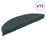 Vidaxl Treppenmatten Selbstadhäsiv 15 Teile 56x17x3 cm grüne Hemisphäre