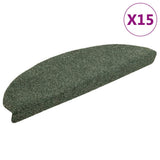 Vidaxl Treppenmatten Selbstadhäsiv 15 Stücke 65x21x4 cm grüne Hemisphäre groß