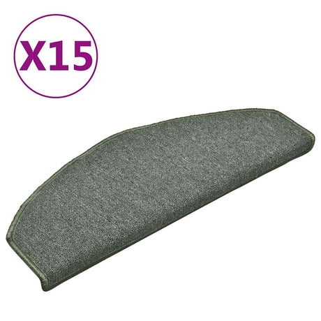 Vidaxx Stufenmatten 15 St. 65x24x4 cm dunkelgrün halbrund groß