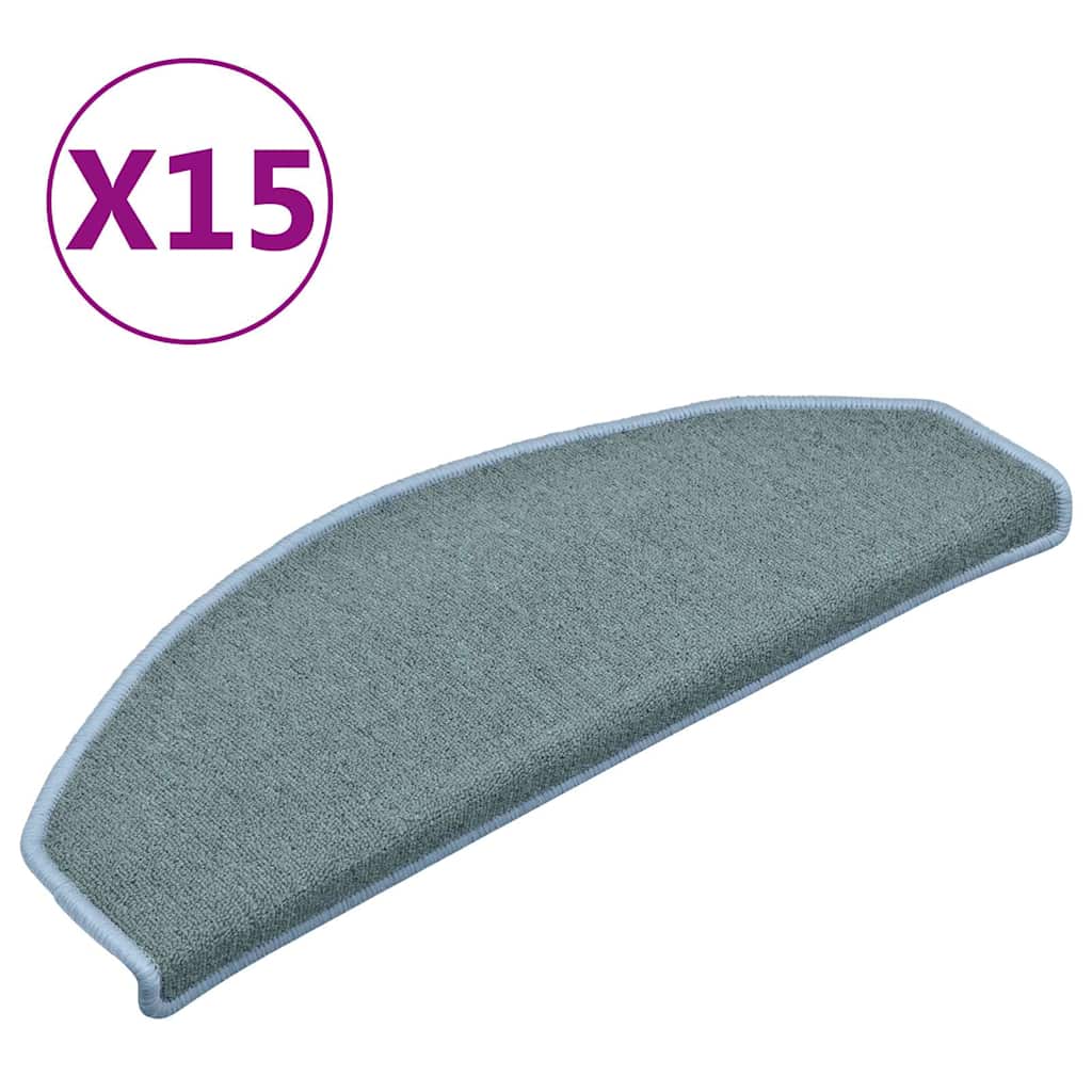 Vidaxx Stufenmatten 15 St. 65x24x4 cm seeblau halbrund groß