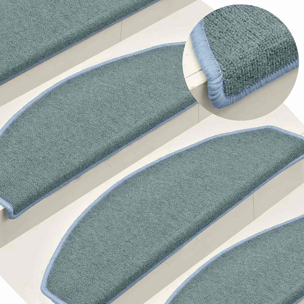 Vidaxx Stufenmatten 15 St. 65x24x4 cm seeblau halbrund groß