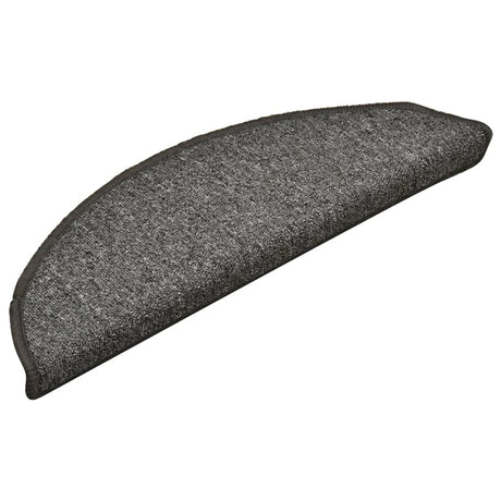 Vidaxl -Treppenmatten 15 ST 56x17x3 cm dunkelgrau
