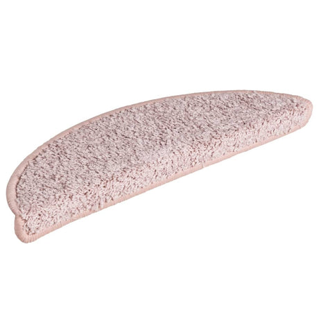 Vidaxl -Treppenmatten 15 ST 56x17x3 cm hellrosa