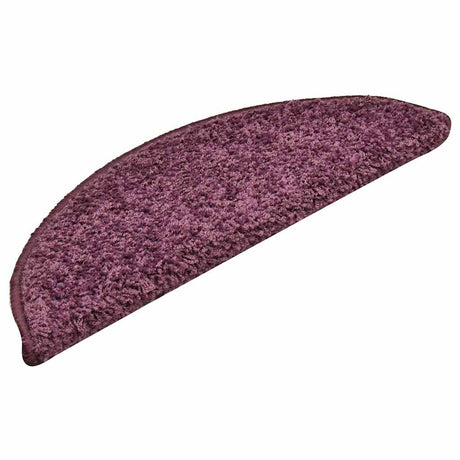 Vidaxx Stufenmatten 15 St. 56x17x3 cm dunkelviolett halbrund