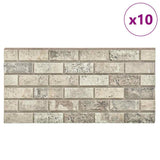 VIDAXL 10 ST WALL POREULTE 3D SAND -COLLED Ziegele EPS