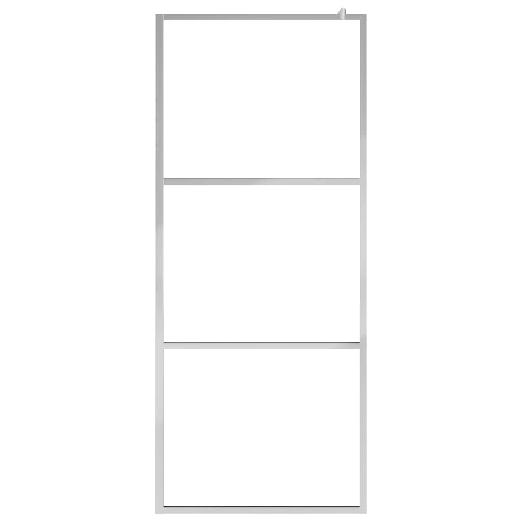 Vidaxl begehete Duschwand Halbmat 80x195 cm ESG Glas