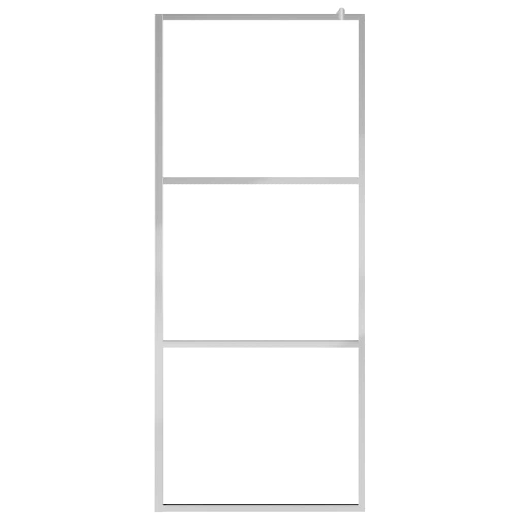 Vidaxx begehbare Duschabtrennung halbmatt 90x195 cm ESG-Glas