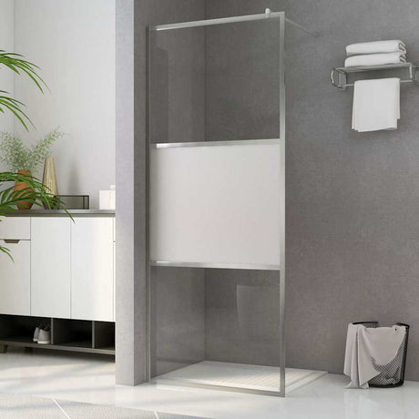 Vidaxx begehbare Duschabtrennung halbmatt 90x195 cm ESG-Glas