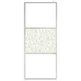 Vidaxl begehete Duschwand mit Steinmotiv 115x195 cm ESG Glas