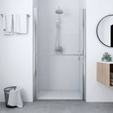 VIDAXL -Duschtür 91x195 cm gehärtetes Glas