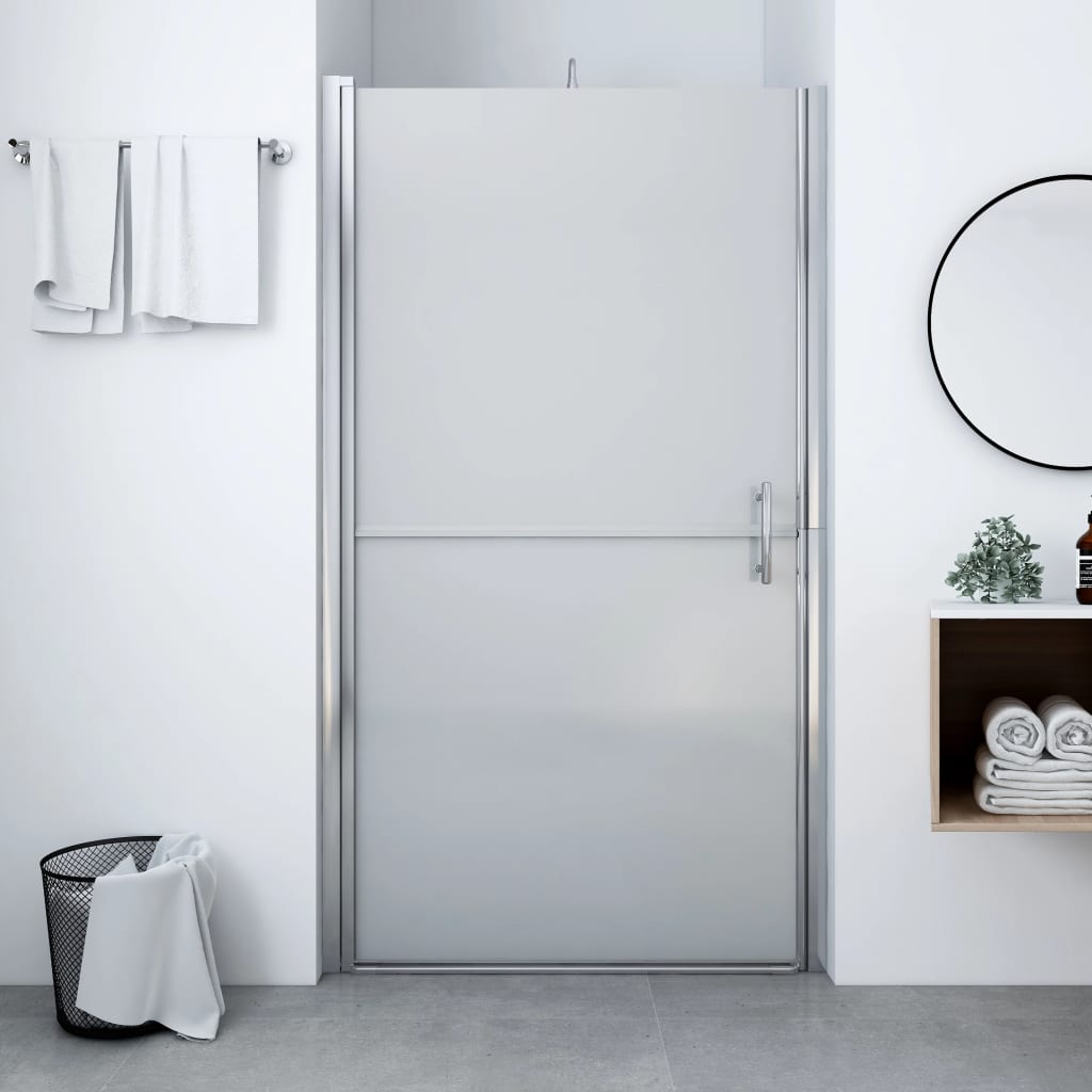 Vidaxx matte Duschtür 91x195 cm aus gehärtetem Glas