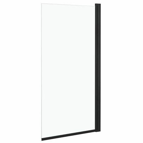 Vidaxl Duschwand 68x130 cm ESG Schwarz