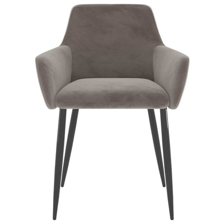 Vidaxl eetkamerstoelen 2 st fluweel lichtgrijs