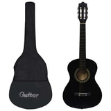 Vidaxl Gitarre Klassik Einsteiger Kinder mit Tasche 1 2 34 schwarz
