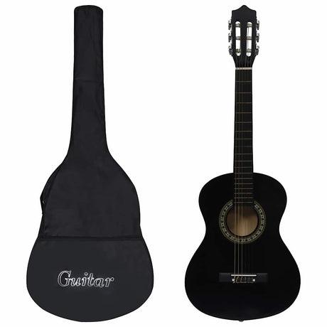 Vidaxl Gitarre Klassik Einsteiger Kinder mit Tasche 1 2 34 schwarz