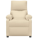 Vidaxl massagestoel stof crèmekleurig