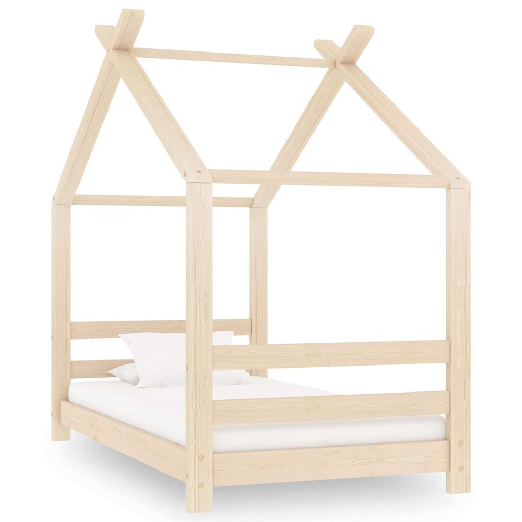 Vidaxl kinderbedframe massief grenenhout 70x140 cm