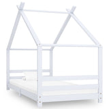 Vidaxl kinderbedframe massief grenenhout wit 90x200 cm